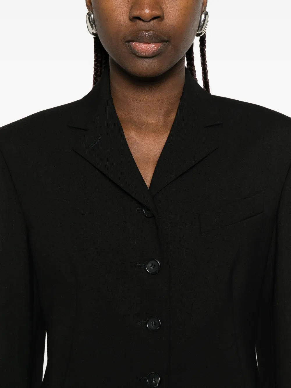 Max Mara Cosetta blazer met knopen Zwart