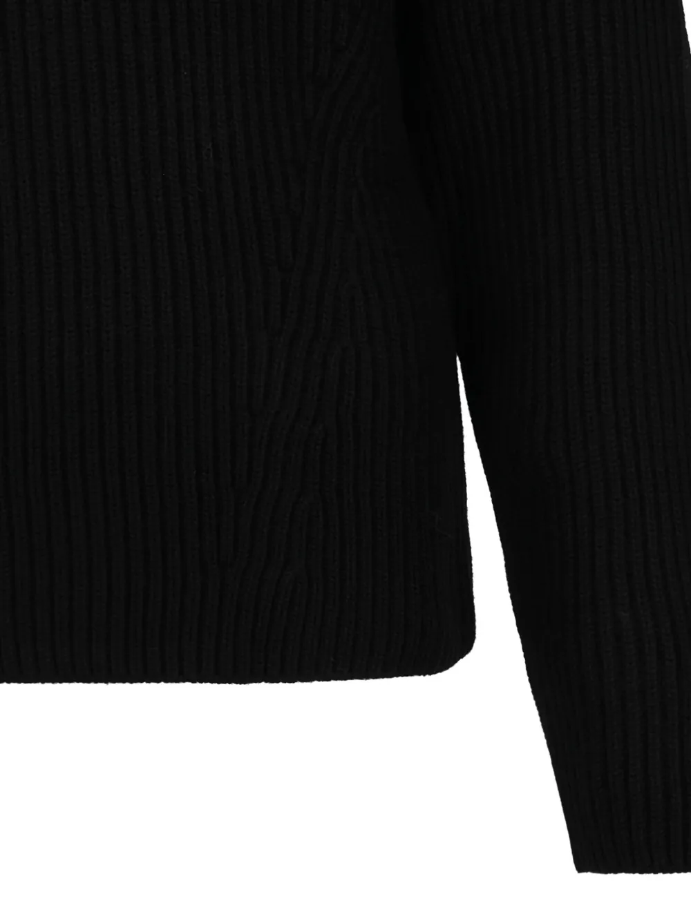 P.A.R.O.S.H. Geribbelde sweater Zwart