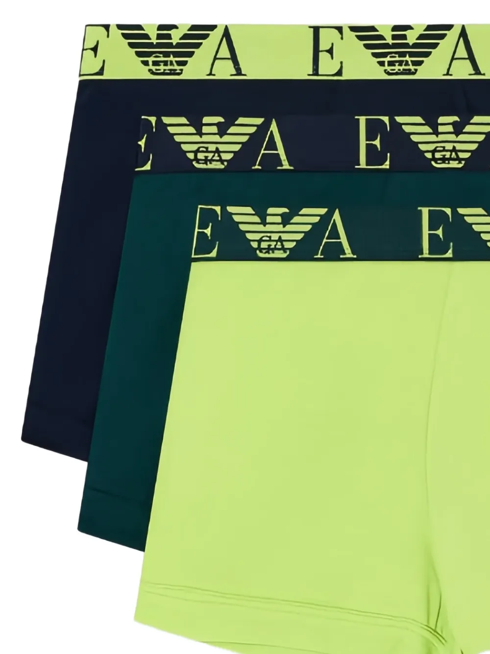 Emporio Armani logo-waistband boxer briefs (pack of three) Blauw