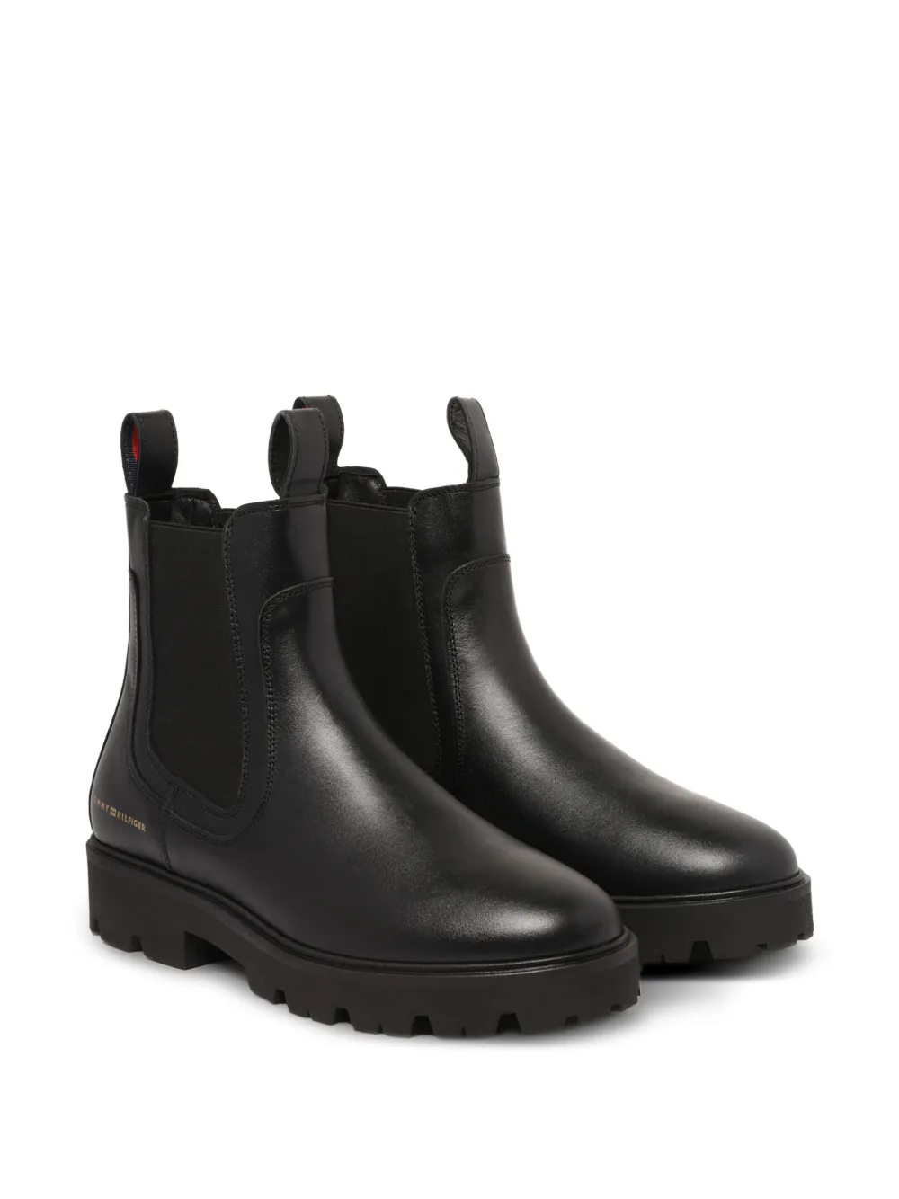 Tommy Hilfiger bottines chelsea en cuir à semelle crantée | bottines chelsea | Image 2