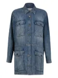 MARANT ÉTOILE button-fastening denim coat - Blue