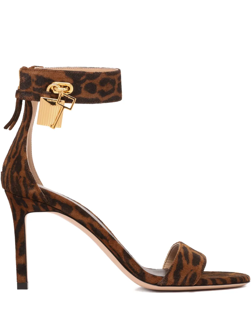 TOM FORD leopard-print sandals Brown
