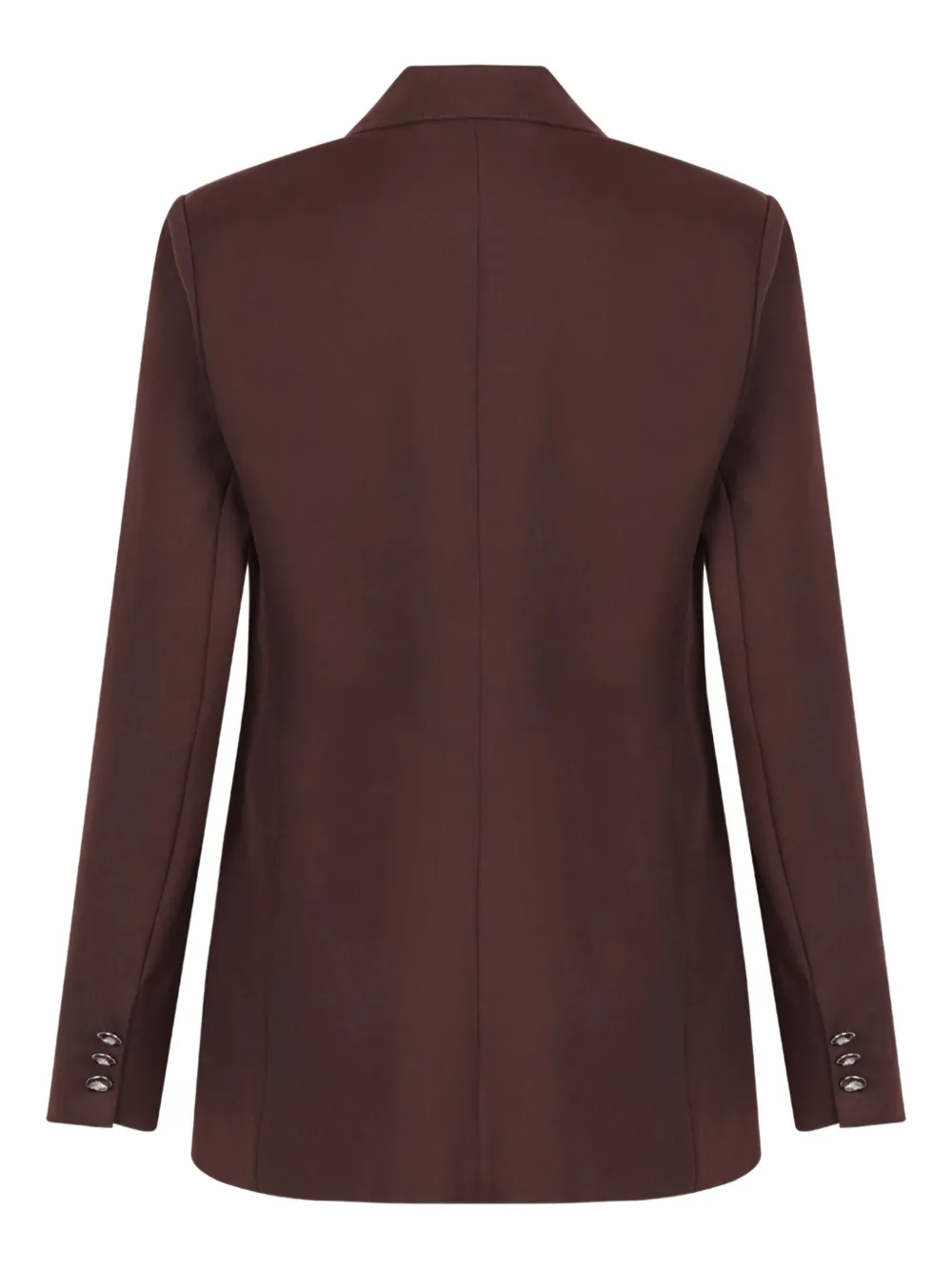 Elisabetta Franchi Blazer met dubbele rij knopen Bruin