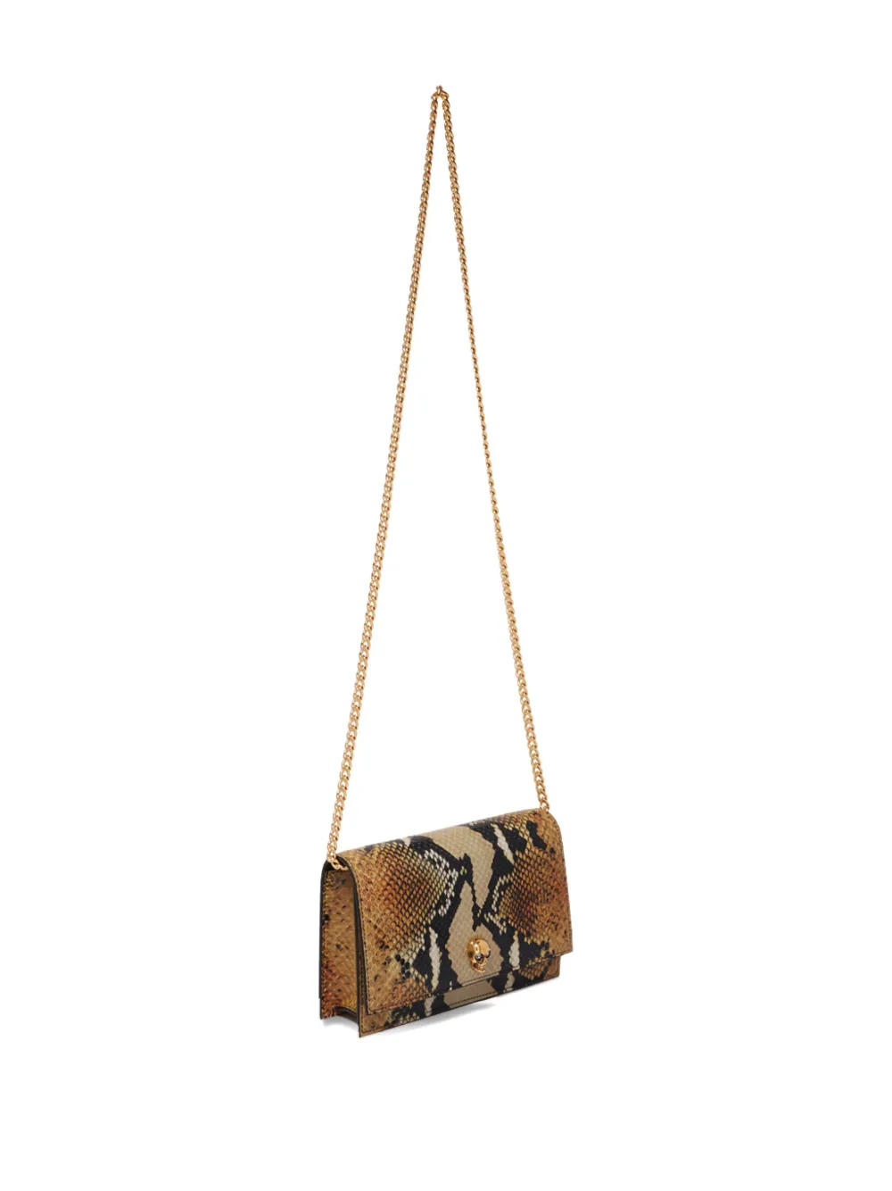 Alexander McQueen snakeskin shoulder bag Bruin