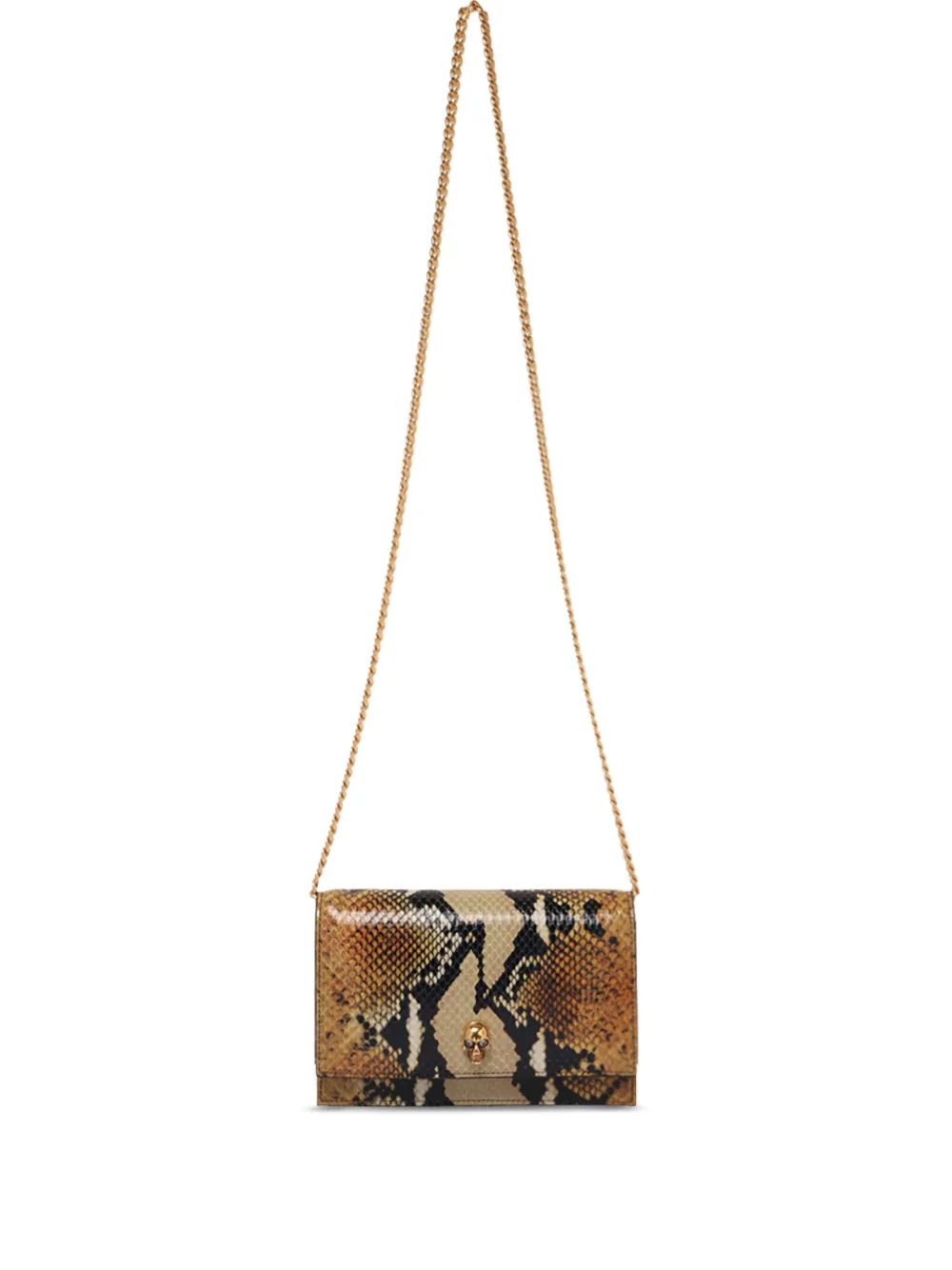 Alexander McQueen snakeskin shoulder bag Bruin