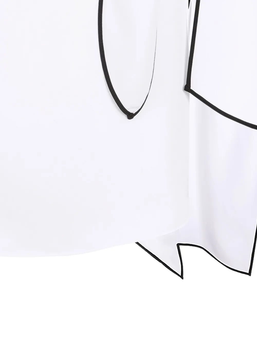 Genny Blouse met asymmetrische hals Wit