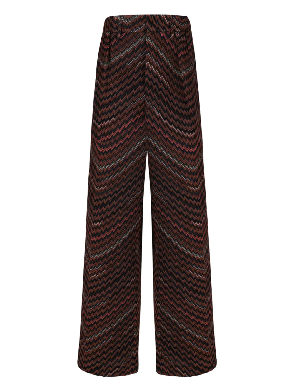 Missoni chevron-pattern trousers | Brown | Image 1
