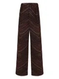 Missoni chevron-pattern trousers - Brown