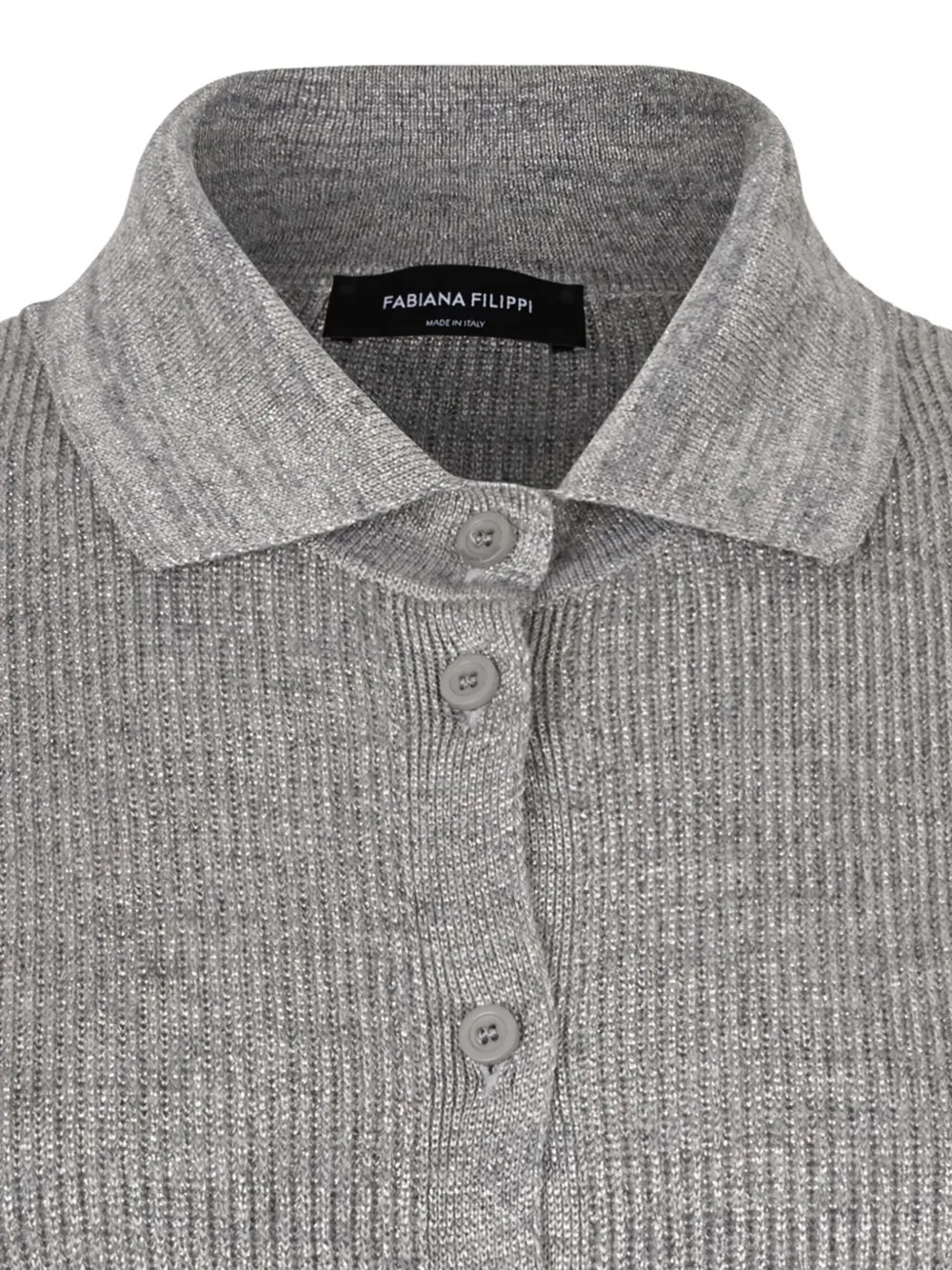 Fabiana Filippi Buttoned Cardigan In Gray