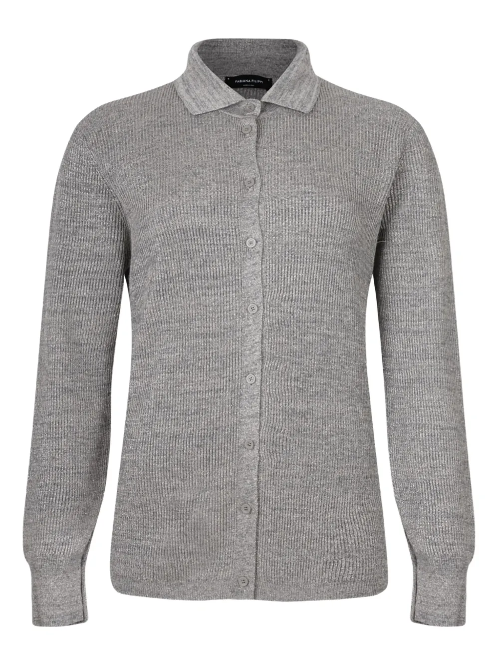 Fabiana Filippi Buttoned Cardigan In Gray