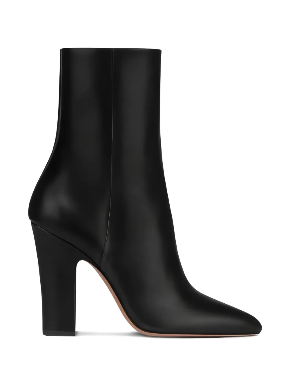 Paris Texas Leather Block-heel Boots In Black