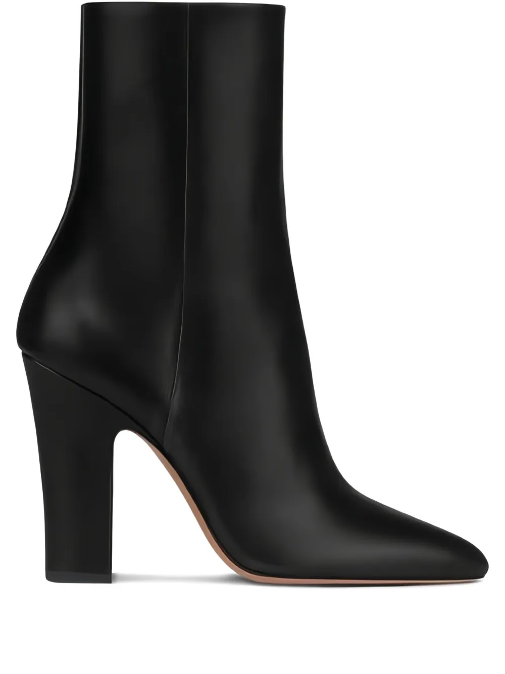 Paris Texas Leather Block-heel Boots In Black