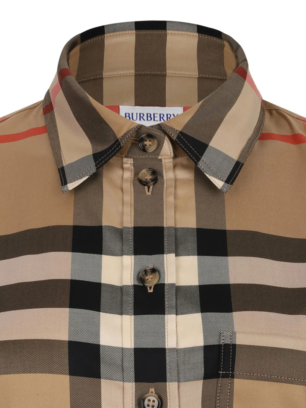 Burberry Geruit blouse Beige