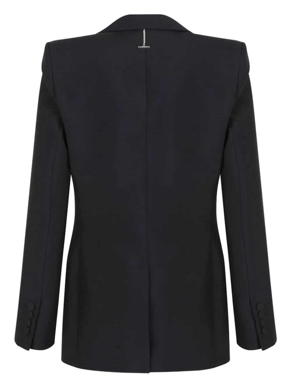 Alexander McQueen Wollen jack met satijnen revers Zwart