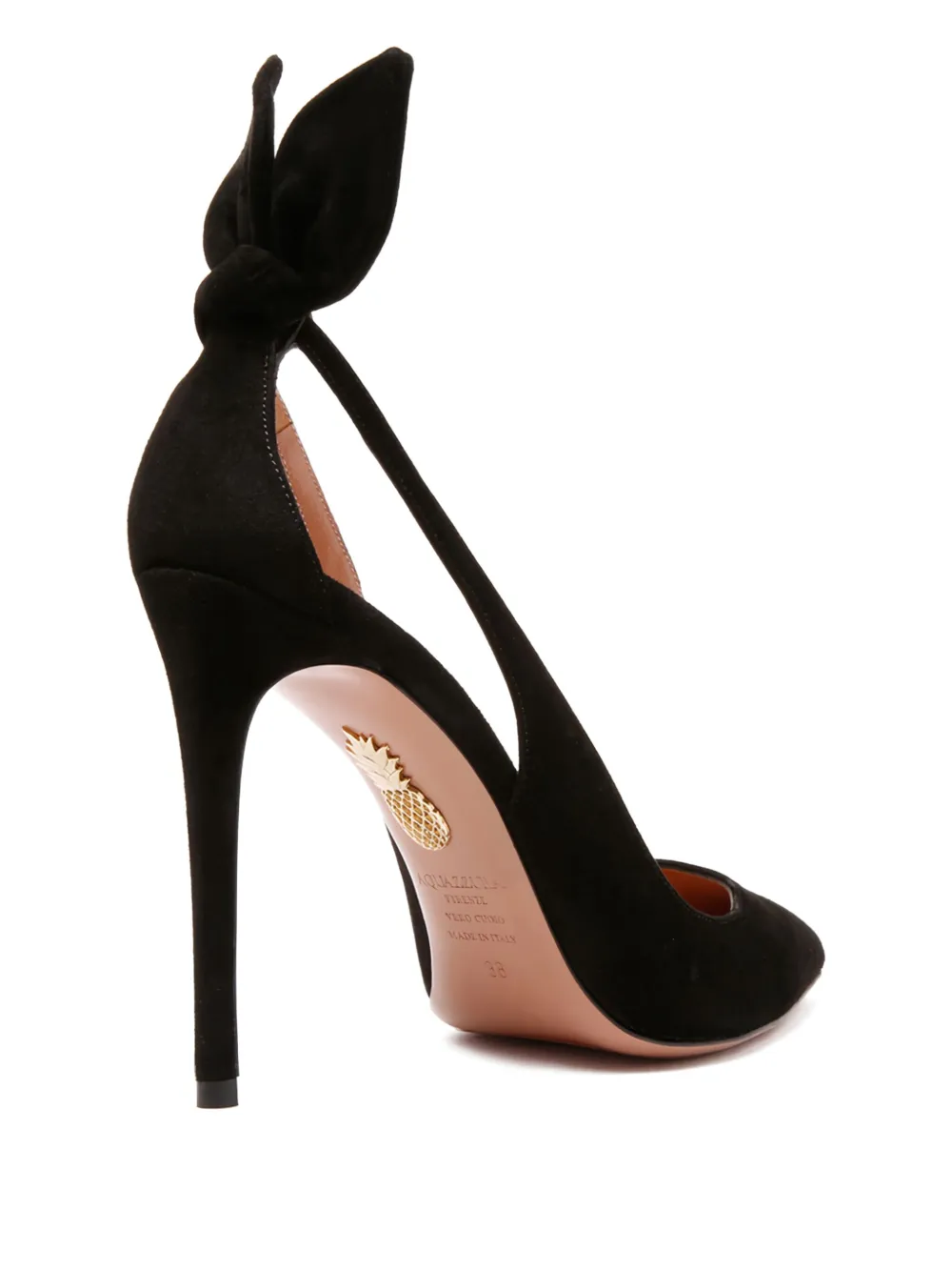 Aquazzura 105 mm pumps met strik-detail Zwart