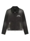 AMIRI logo-detail zip-up jacket - Black