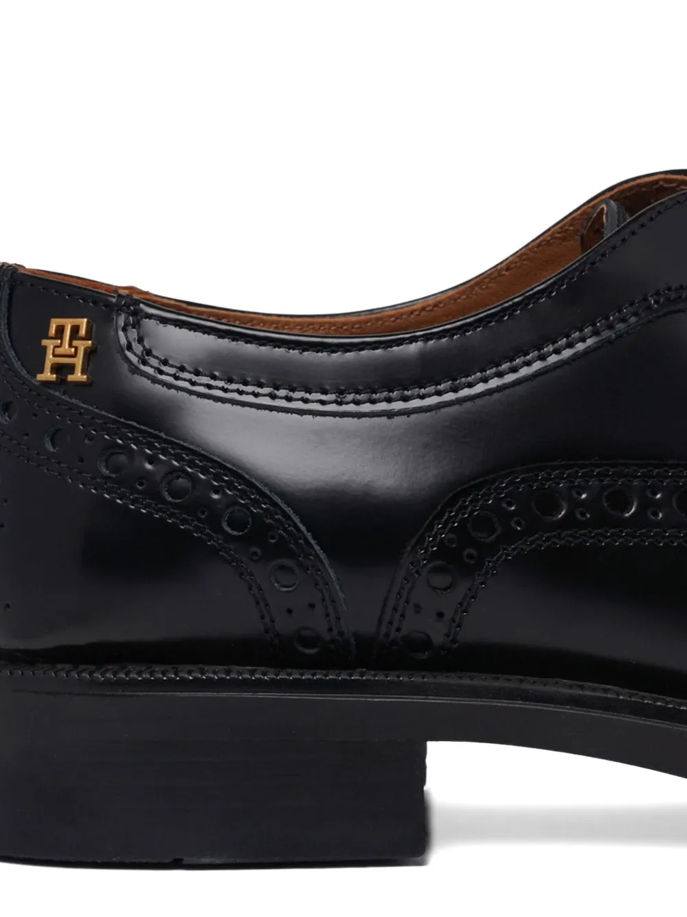 Tommy Hilfiger Leren Oxford schoenen Zwart