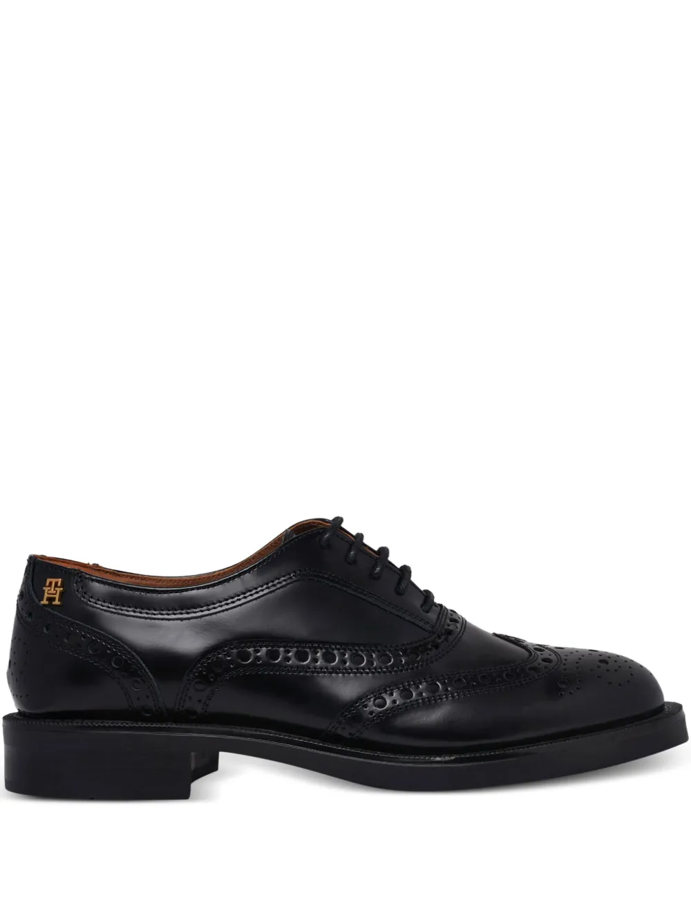Tommy Hilfiger Leren Oxford schoenen Zwart