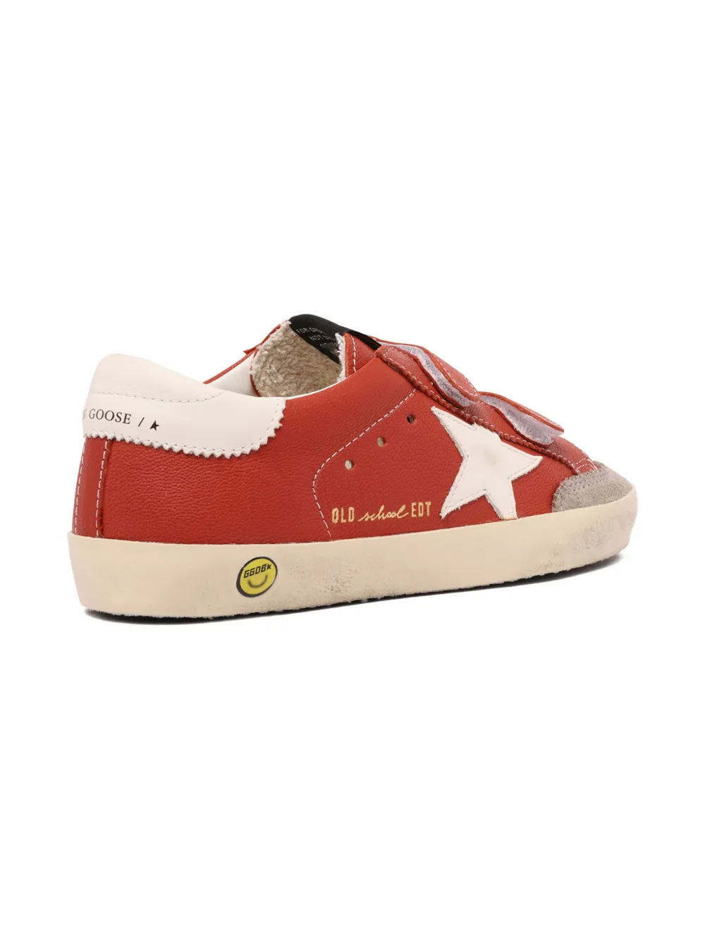 Golden Goose Kids Old School touch-strap sneakers Orange