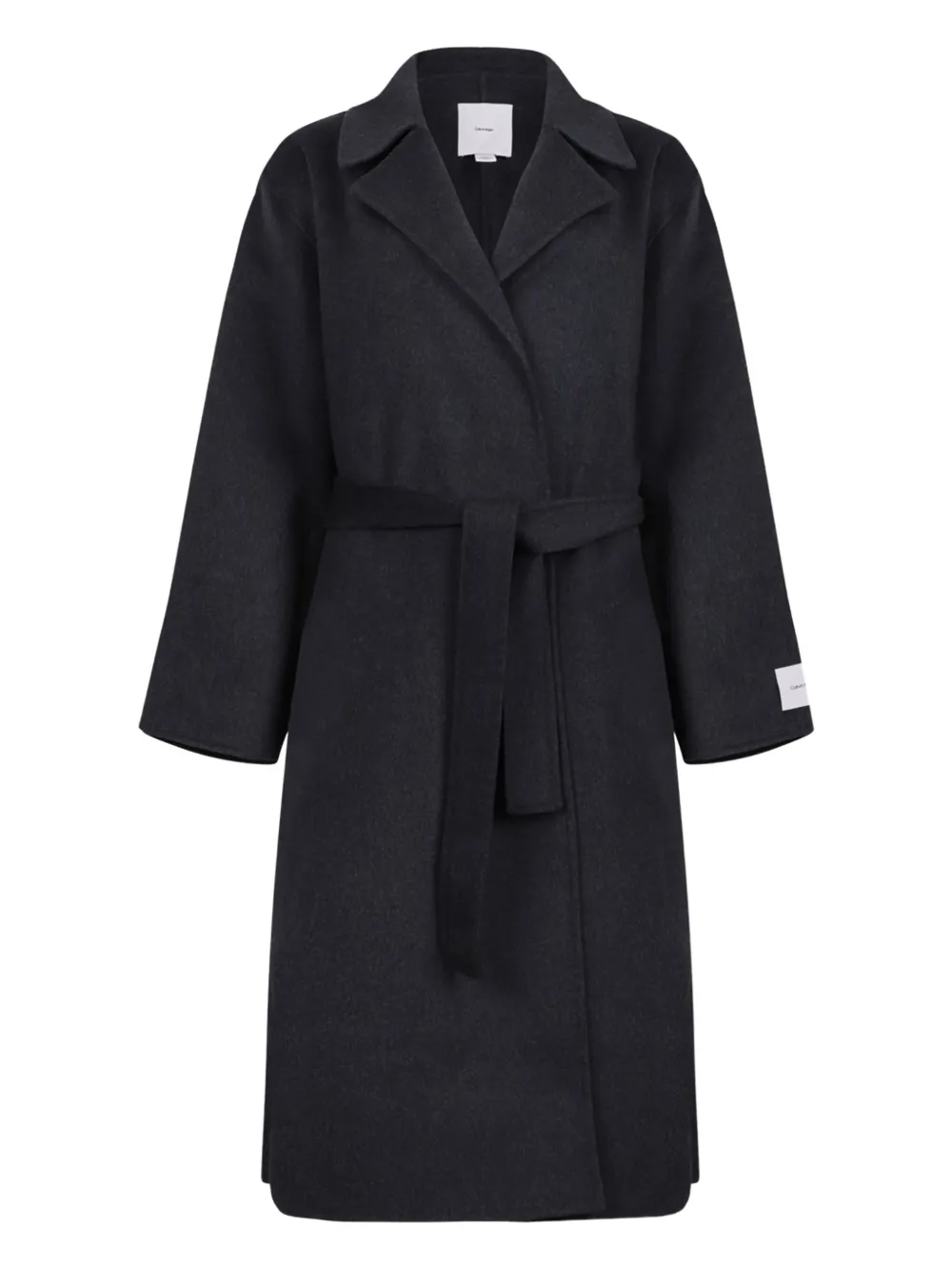 Calvin Klein wool-blend belted coat | Grey | Image 1