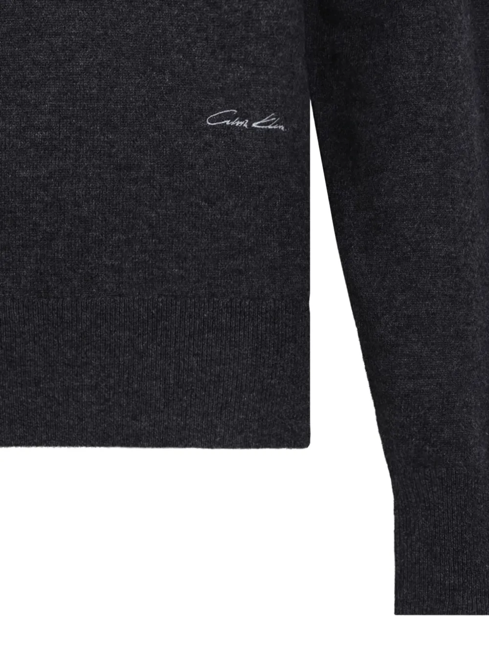 Calvin Klein Long-sleeve Sweater In Black