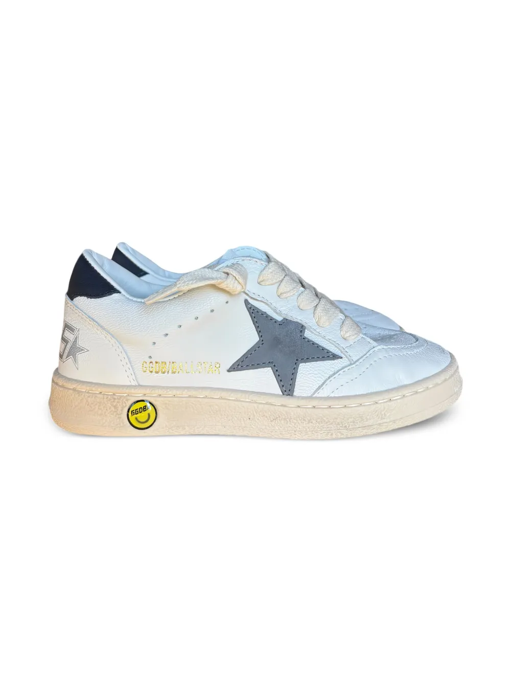 Golden Goose Kids Ball Star leather sneakers White
