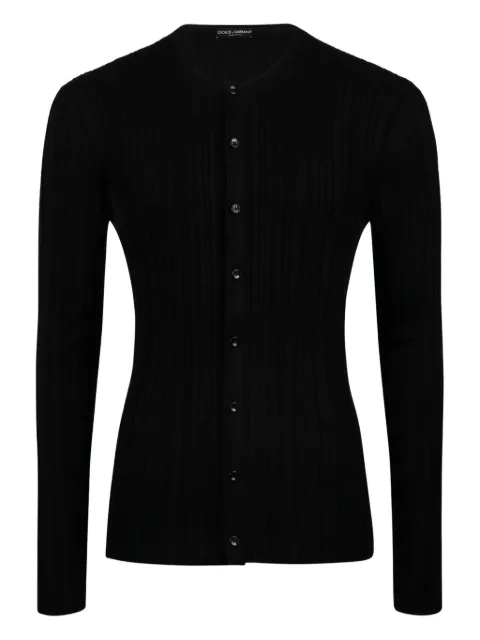 Dolce & Gabbana long-sleeve silk cardigan