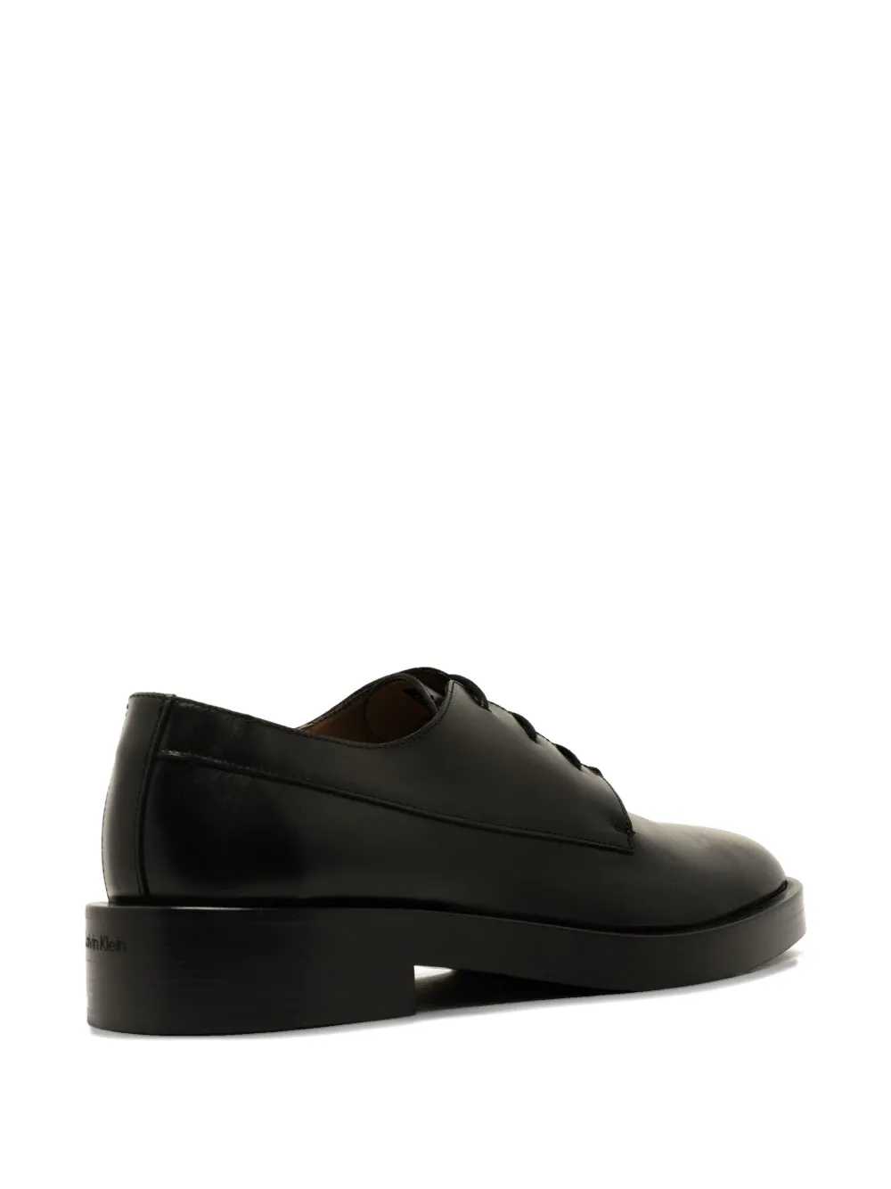 Calvin Klein leather lace-up derby shoes Black