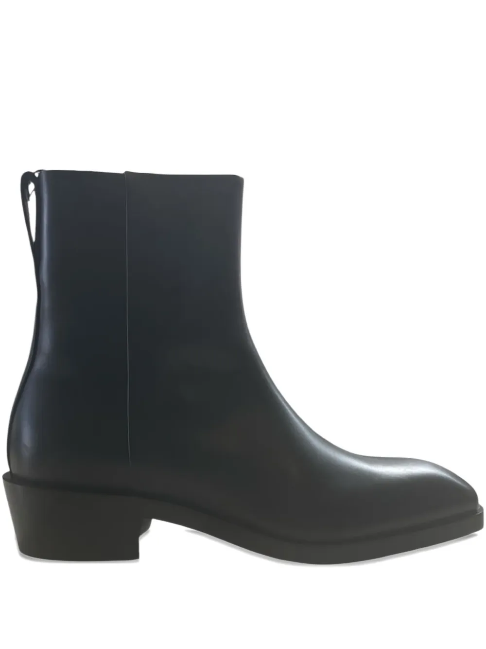Calvin Klein leather boots Black