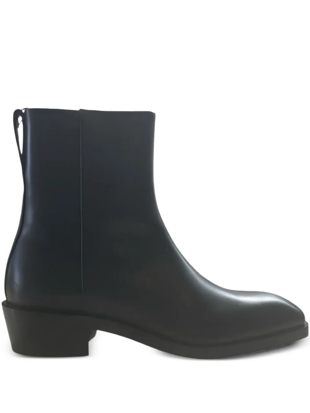 Calvin Klein leather boots Black