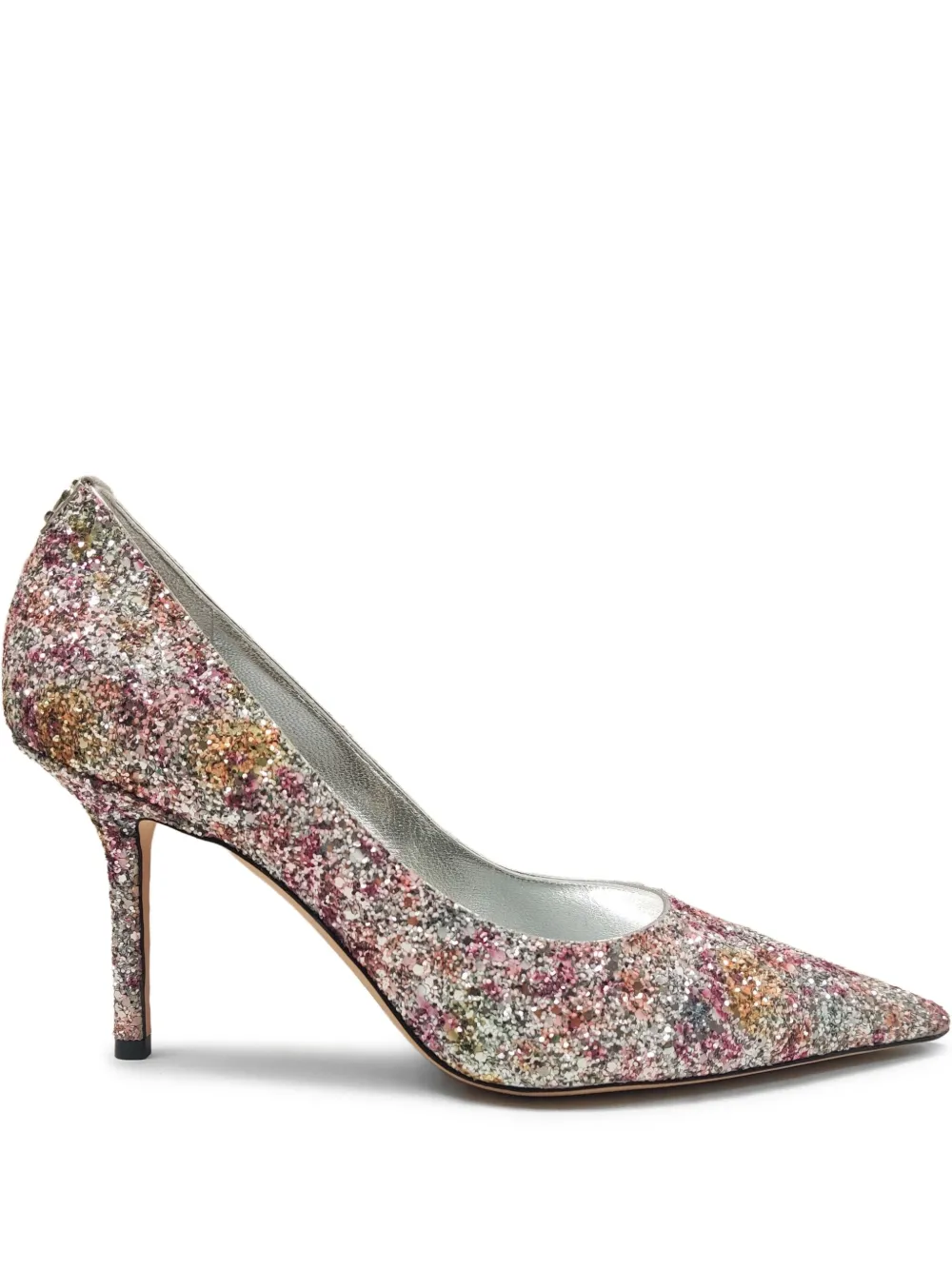 Jimmy Choo glitter-detail pointed-toe pumps Pink