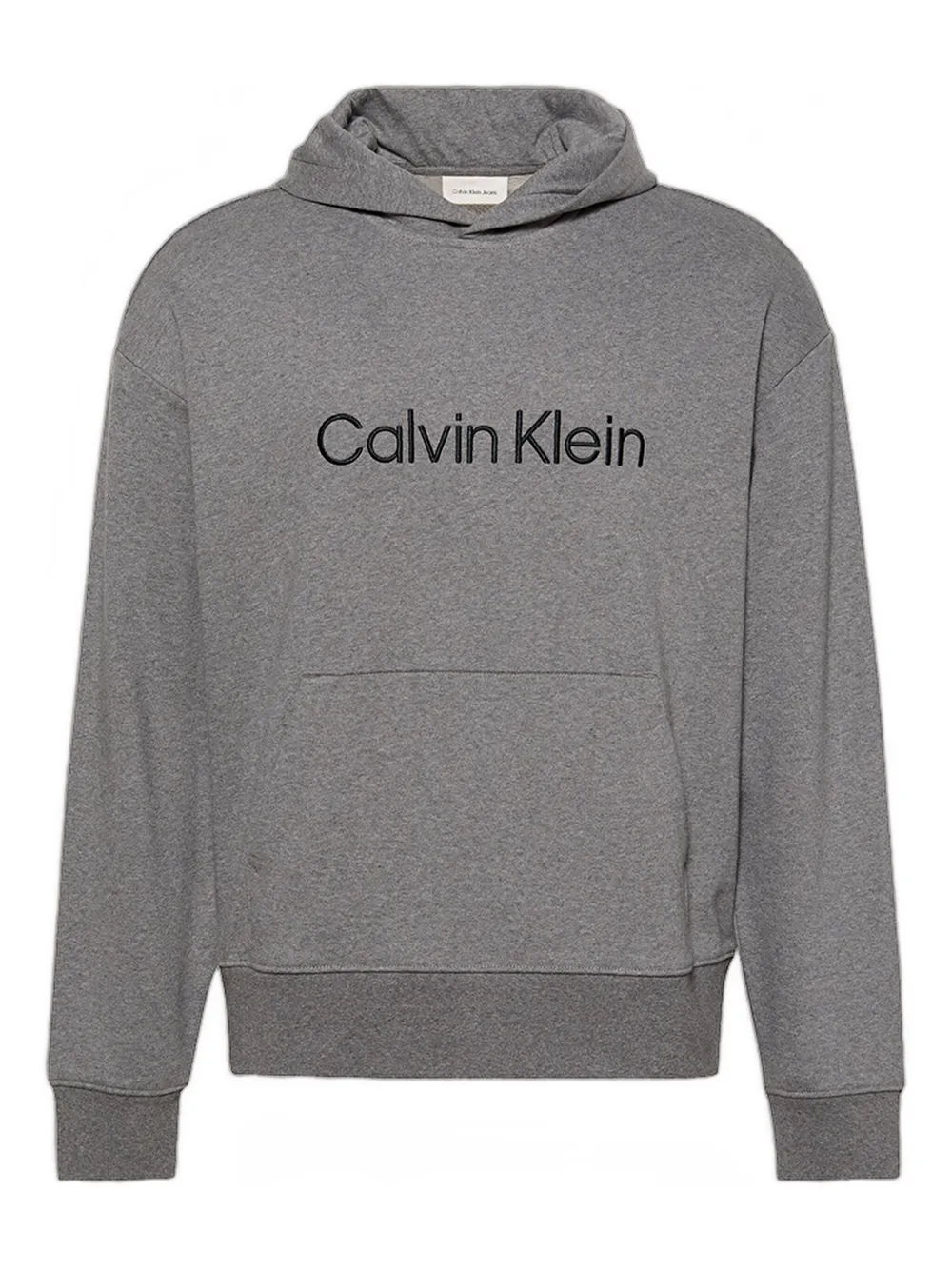 Calvin Klein Logo-detail Hoodie In Gray