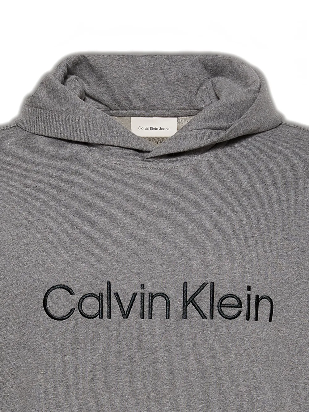 Calvin Klein Hoodie met logodetail Grijs