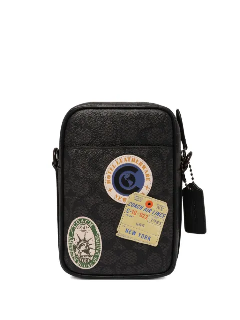 Coach Hitch patch-print messenger bag
