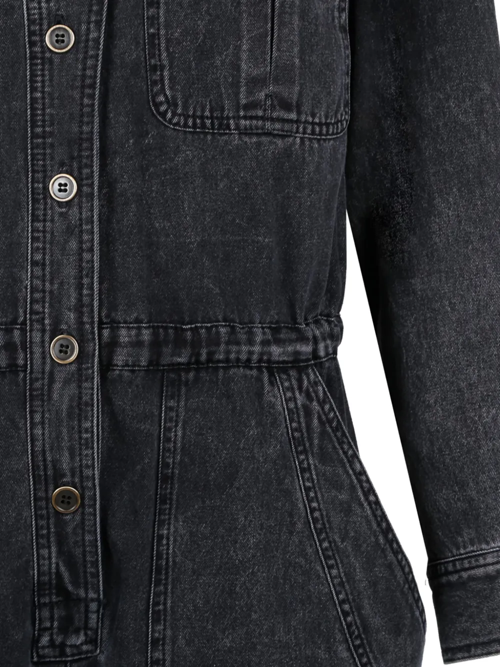 Isabel Marant Button-fastening Pocketed Jumpsuit In Black