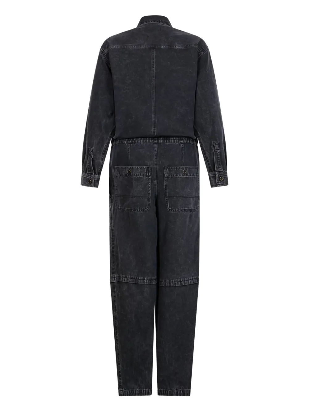 Isabel Marant Button-fastening Pocketed Jumpsuit In Black
