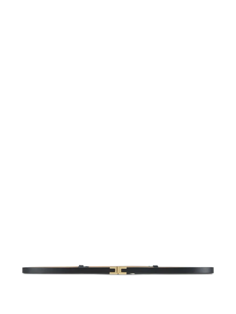 Elisabetta Franchi double-buckle leather belt Zwart