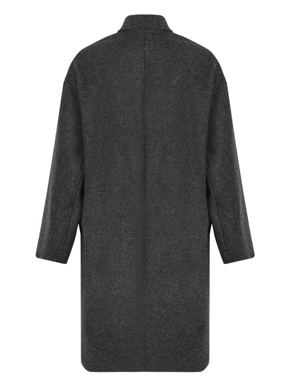 ISABEL MARANT Wollen jas met dubbele rij knopen Grijs