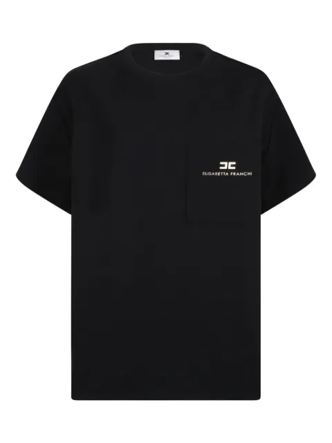 Elisabetta Franchi logo-plaque pocket top