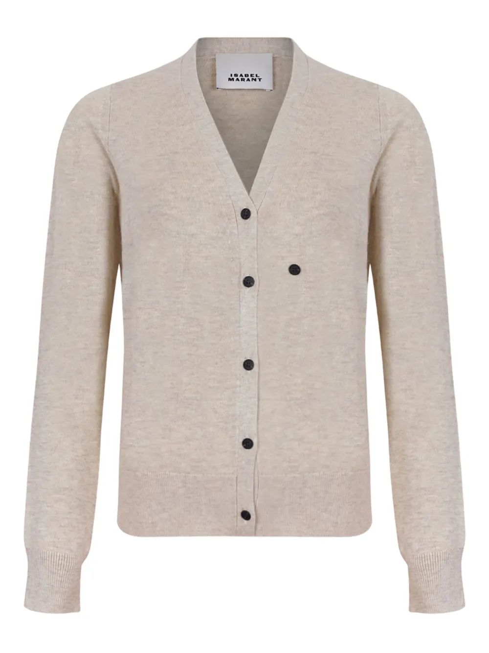 Isabel Marant Buttoned Cardigan In Animal Print