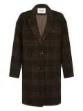 ISABEL MARANT Limiza checked wool coat - Brown