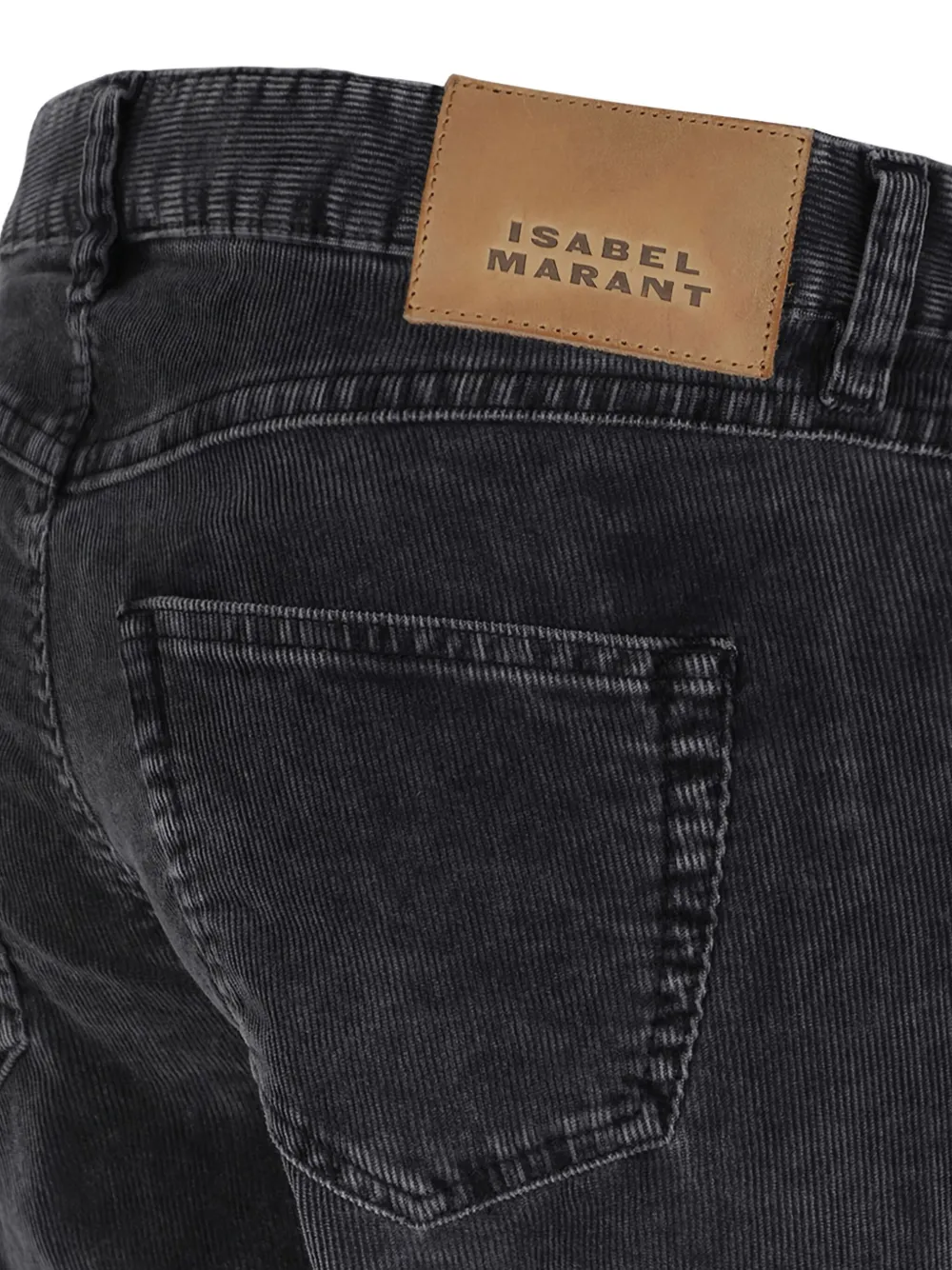 Isabel Marant Patch Pocket Jeans In Black