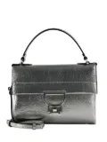 Coccinelle Arlettis metallic leather tote bag - Silver