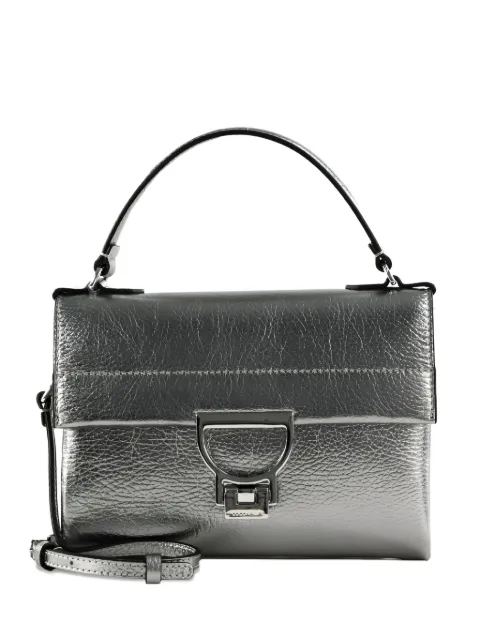 Coccinelle Arlettis metallic leather tote bag