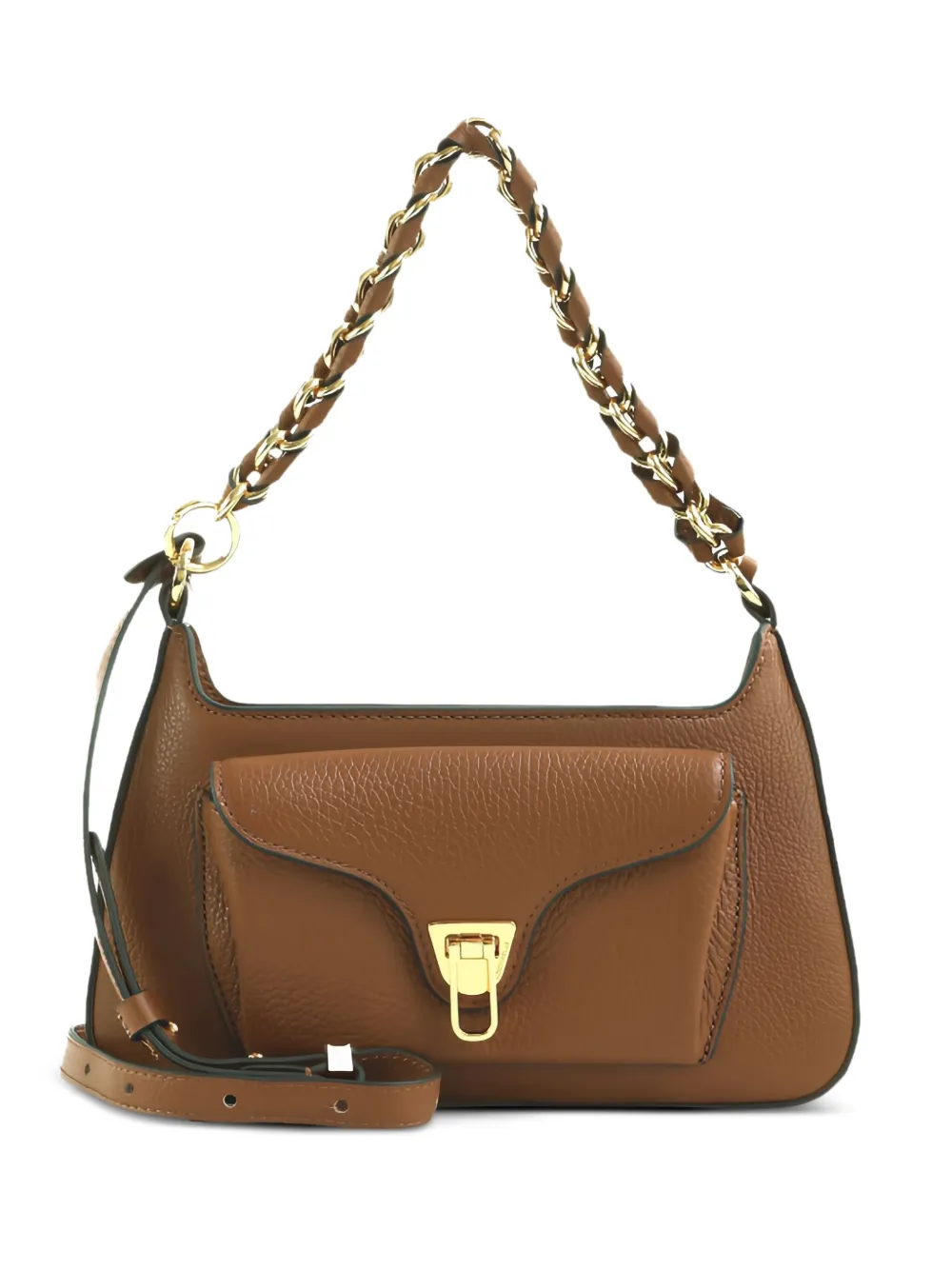 chain-strap pocketed shoulder bag