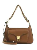 Coccinelle chain-strap pocketed shoulder bag - Brown