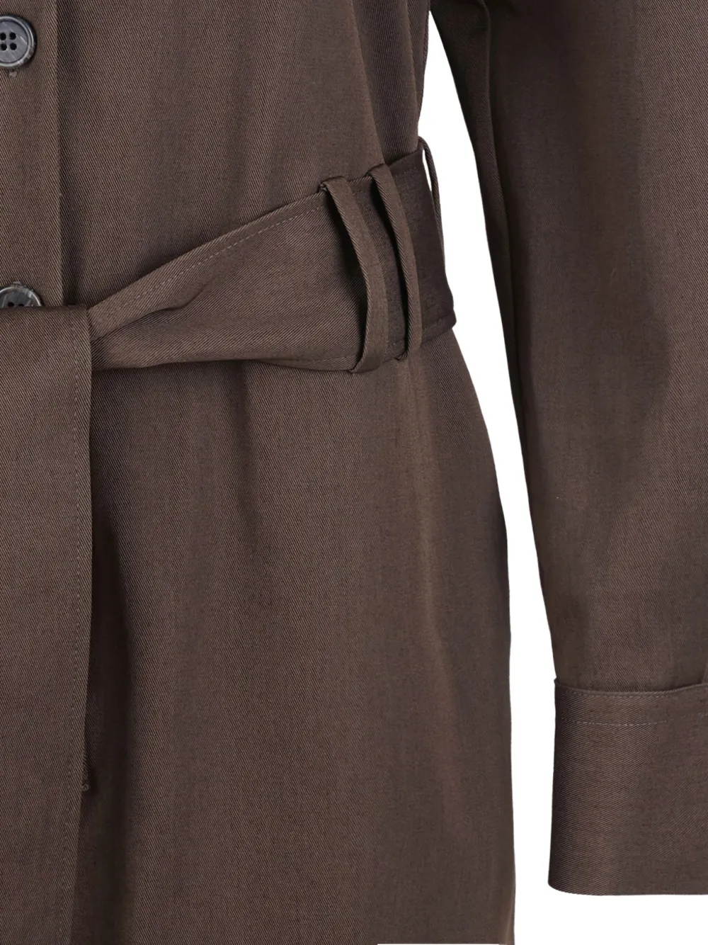 P.a.r.o.s.h Belted Jumpsuit In Brown