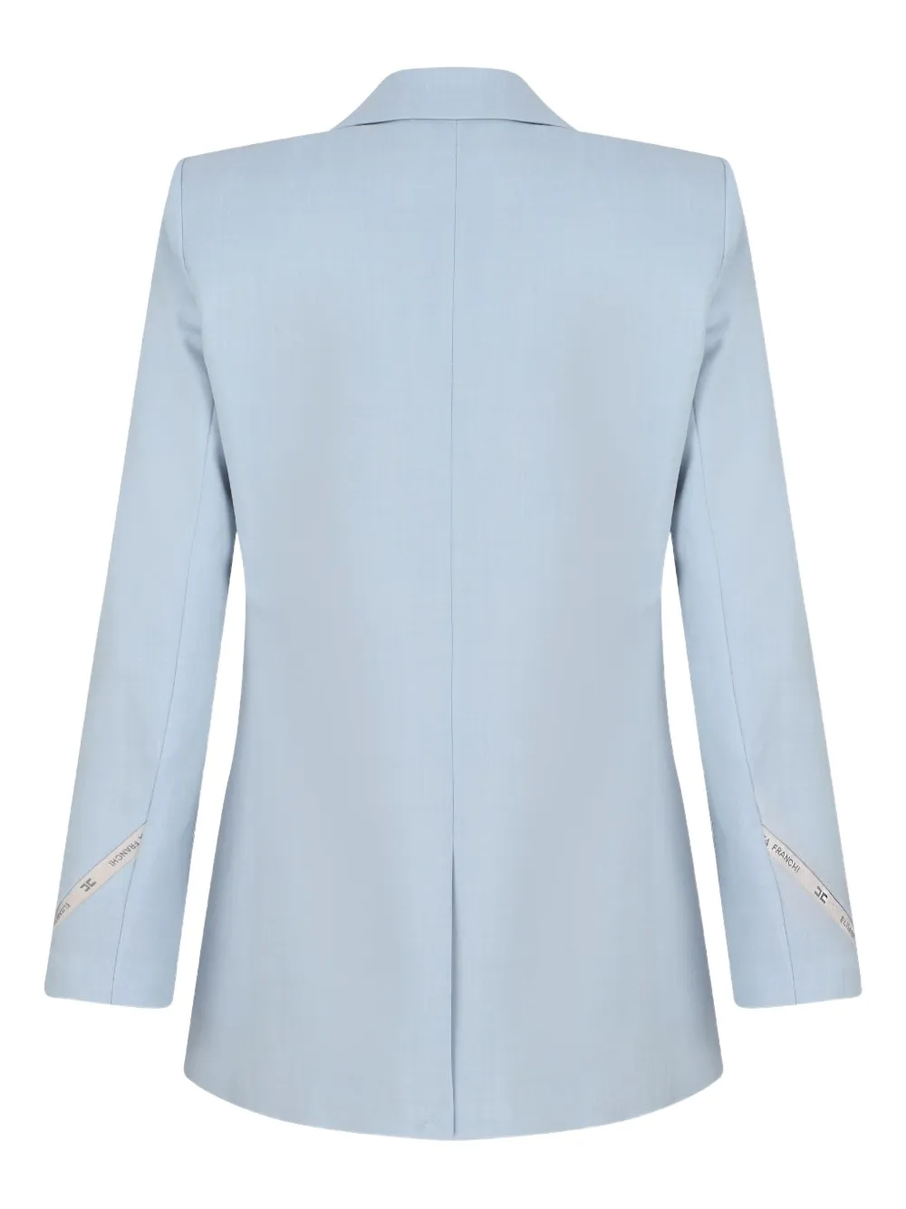 Elisabetta Franchi Cool Belted Wrap-effect Suit In Blue