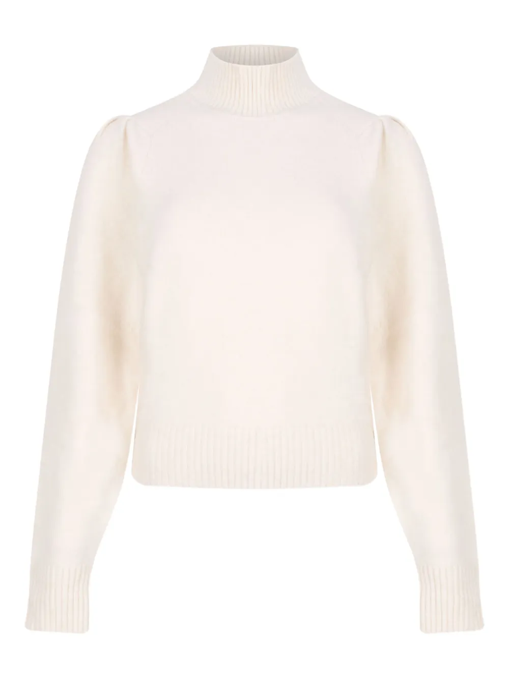 ISABEL MARANT high-neck puff-sleeve sweater | Neutrals | Image 1
