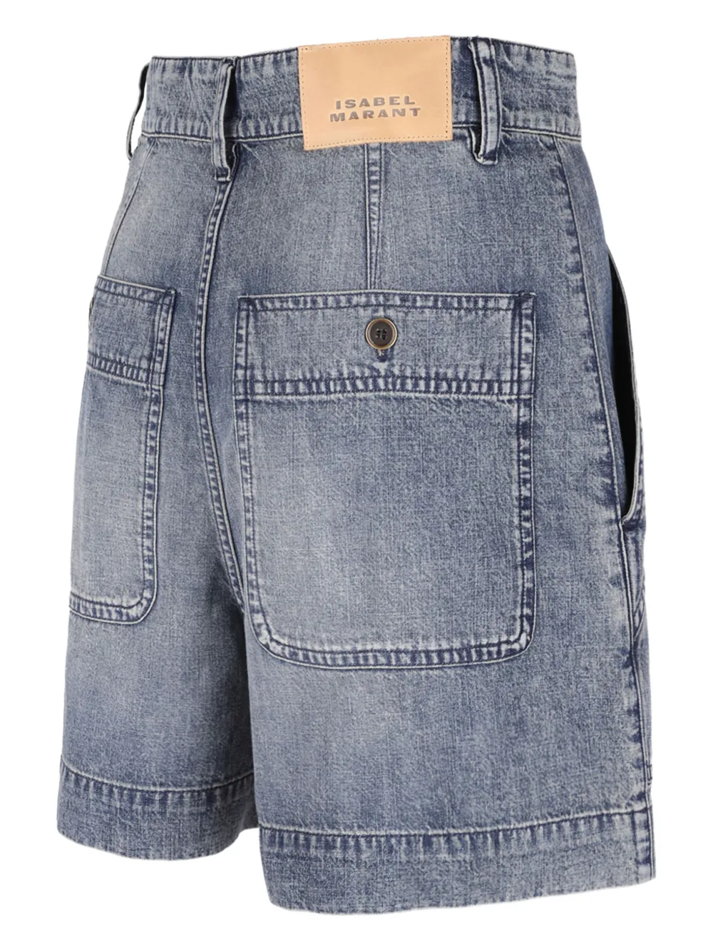 ISABEL MARANT Geplooide shorts met zak Blauw